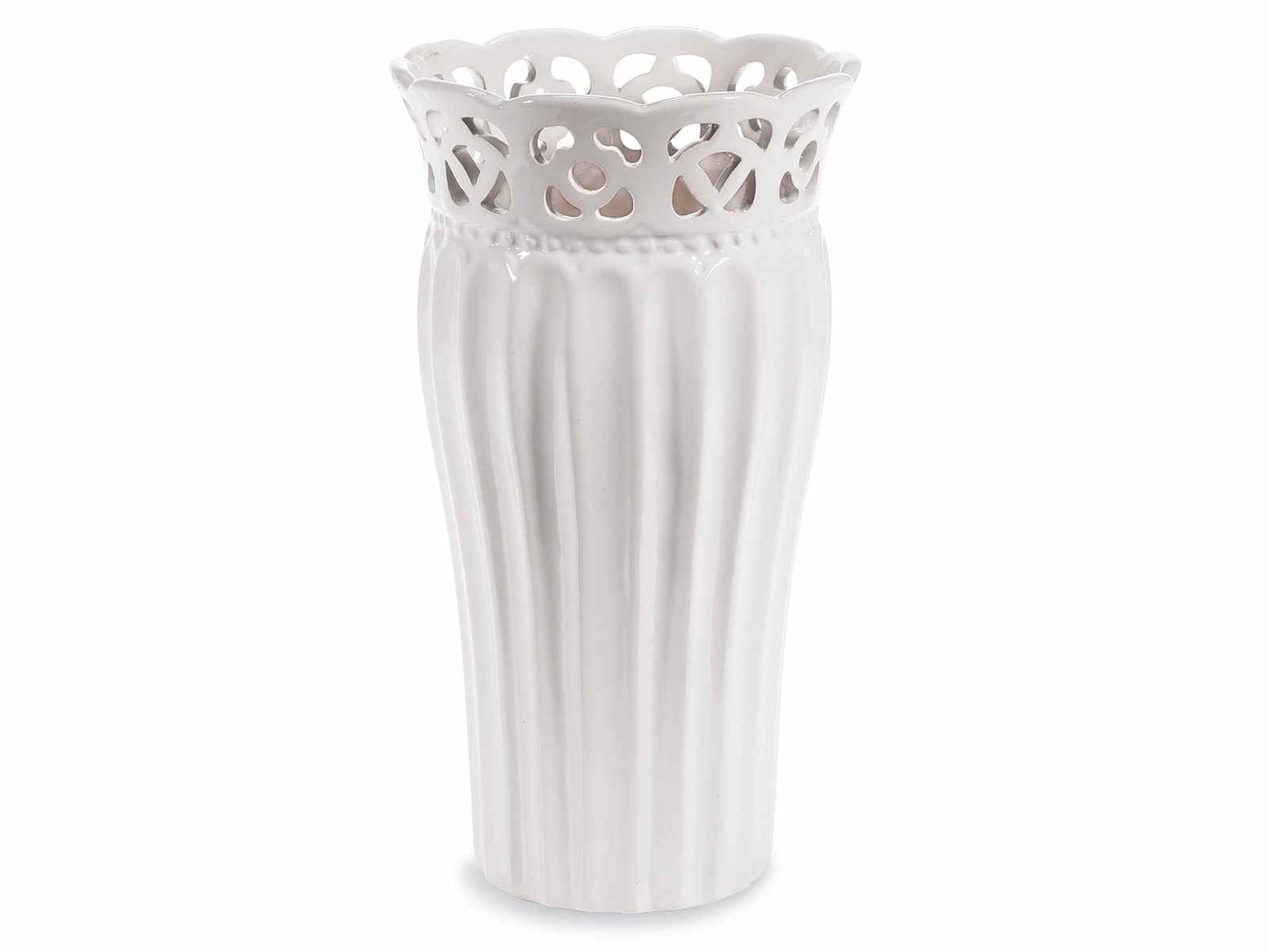 Vaso in ceramica traforato