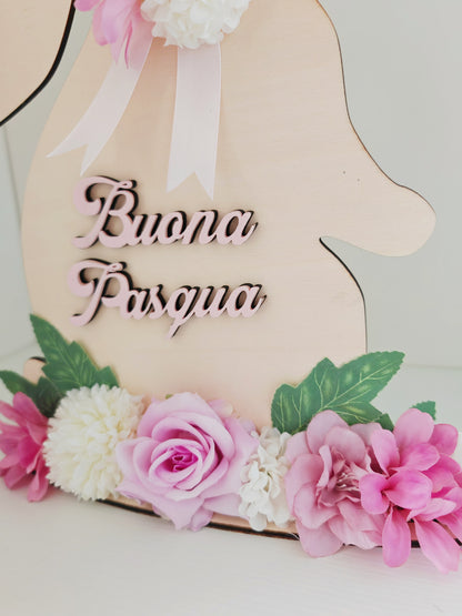 Coniglio in legno lilla - Best Moment Decor