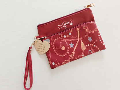 Pochette bordeaux mamma