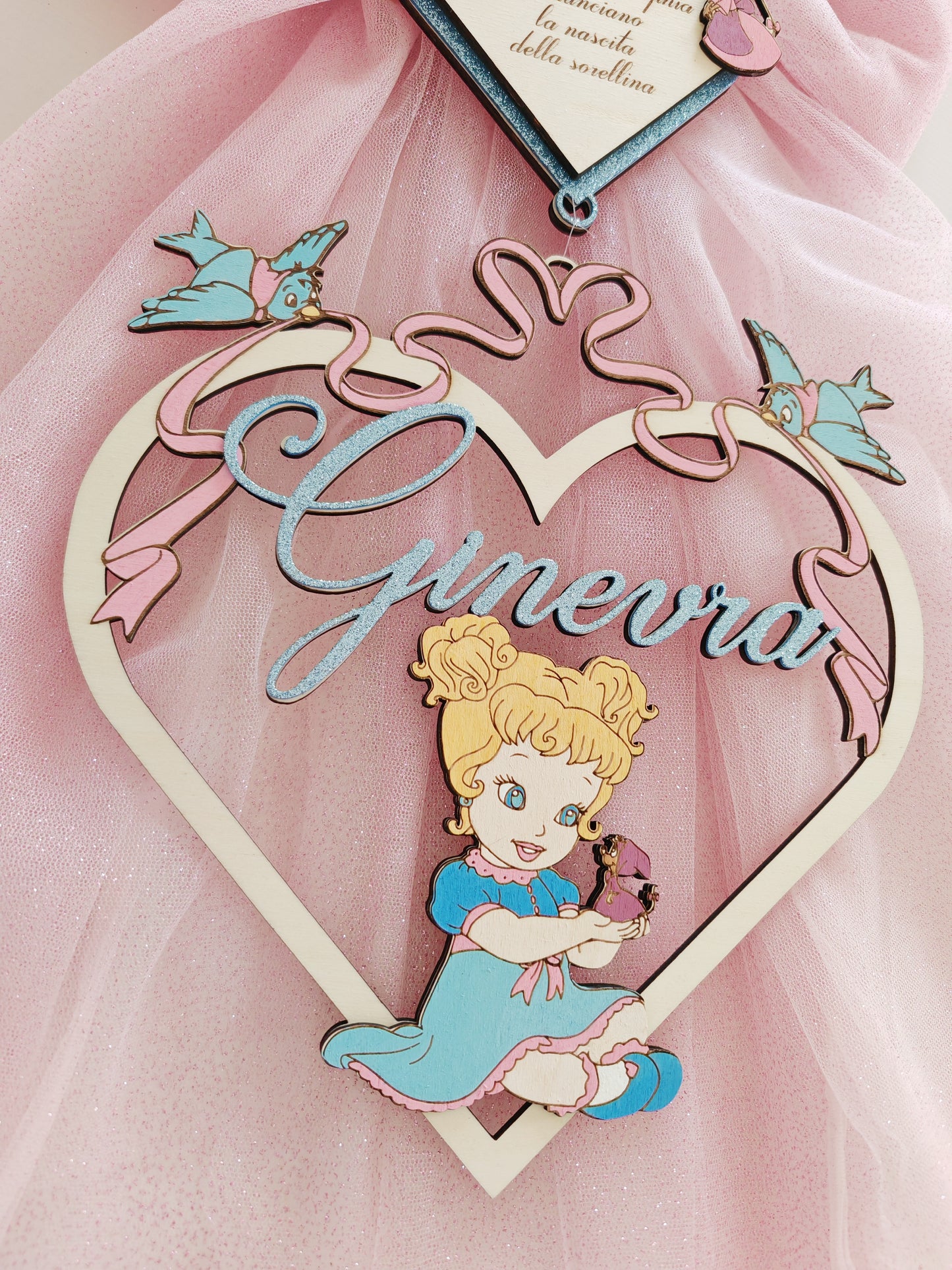 Fiocco nascita baby Cenerentola