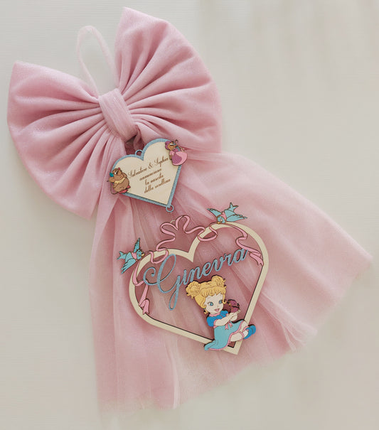 Fiocco nascita baby Cenerentola