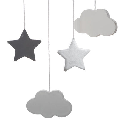 Decorazione luna stelle grigio - Best Moment Decor