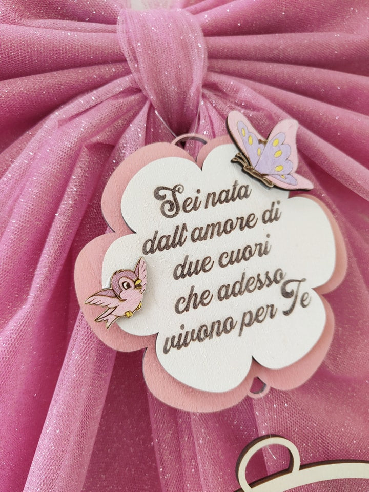 Fiocco nascita coniglietta - Best Moment Decor