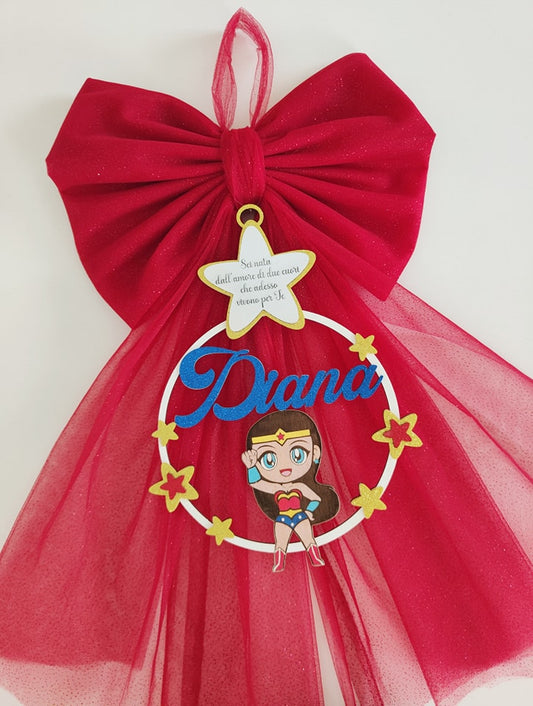 Fiocco nascita Wonder woman baby - Best Moment Decor