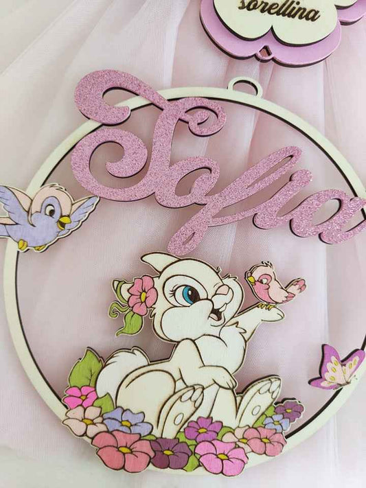 Fiocco nascita coniglietta