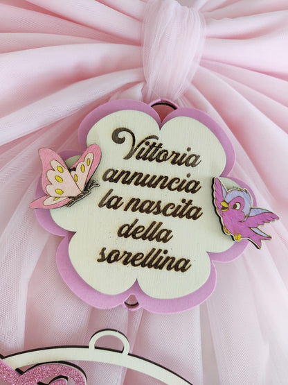 Fiocco nascita coniglietta - Best Moment Decor