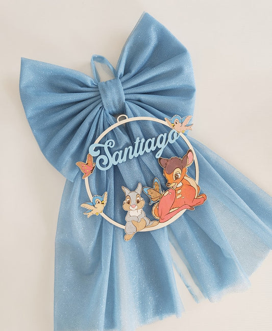 Fiocco nascita bambi e tamburino - Best Moment Decor