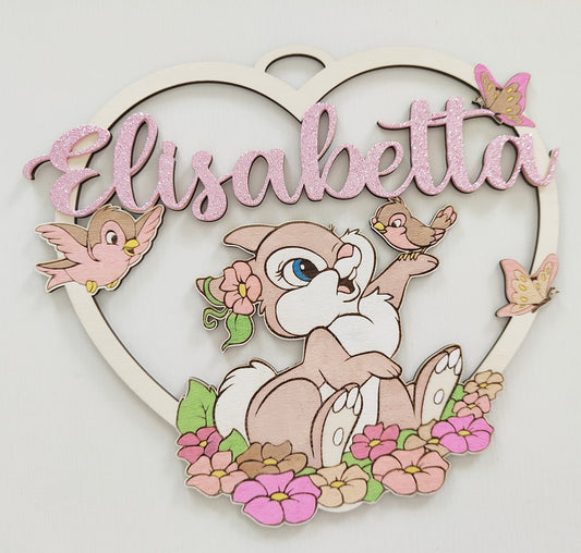 Decorazione cameretta cuore / fiocco nascita - Best Moment Decor