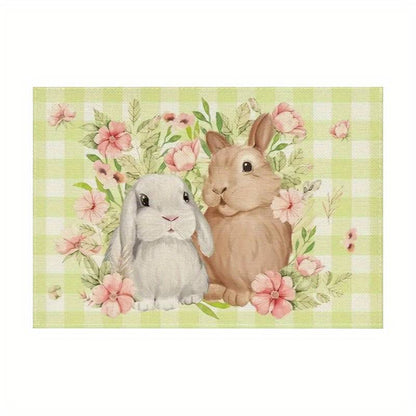 Tovaglietta Pasqua Coniglietti verde - Best Moment Decor