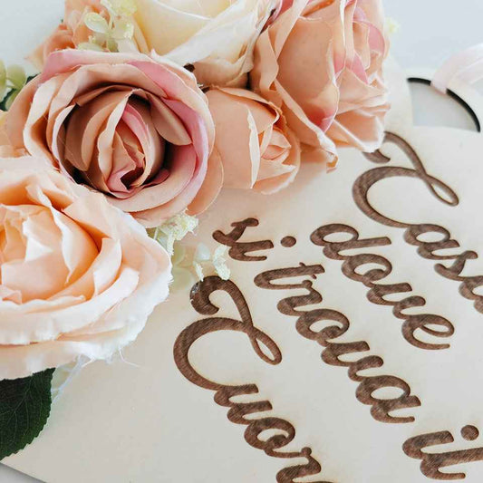 Fuoriporta pesca in legno inciso