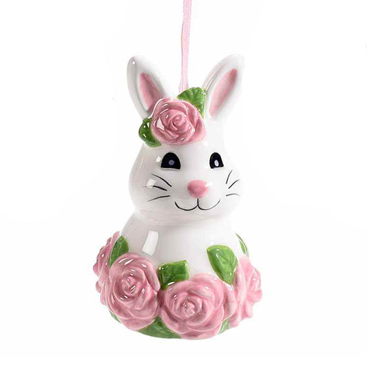 Coniglietto rose in ceramica d'appendere rosa - Best Moment Decor