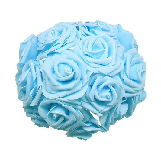 Rose schiuma set 5 pezzi azzurro