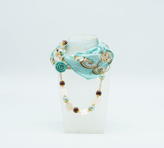 Foulard gioiello tiffany e marrone