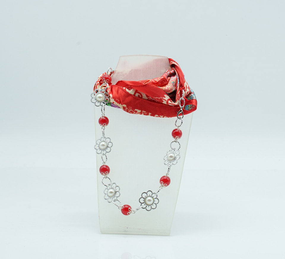 Foulard gioiello rosso