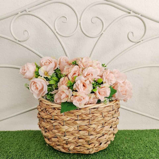 Cestini in fibra naturale set 2 pezzi