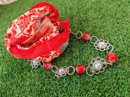 Foulard gioiello rosso