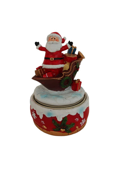 Carillon girevole Babbo Natale