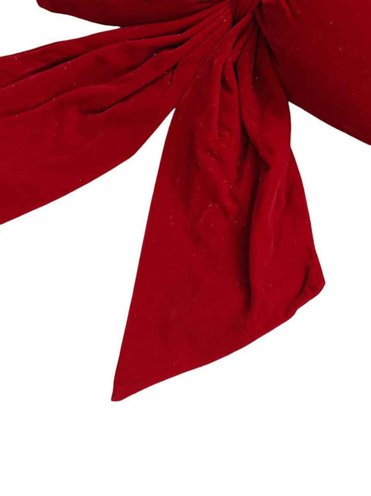 Fiocco imbottito in velluto rosso Natale