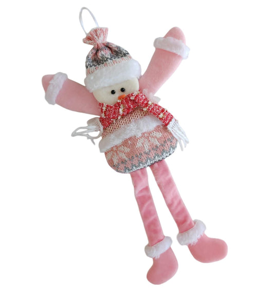 Appendino albero pupazzo rosa
