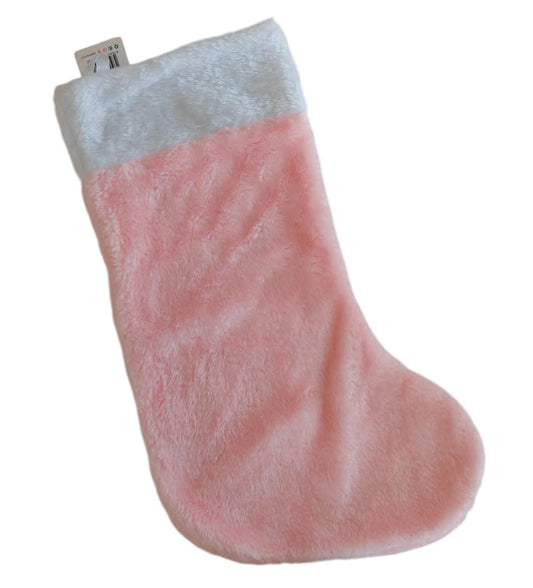 Calza rosa e bianca