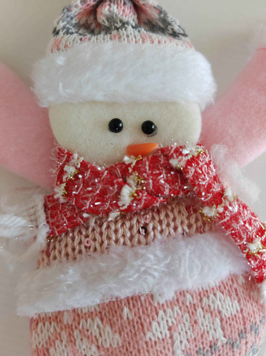 Appendino albero pupazzo rosa