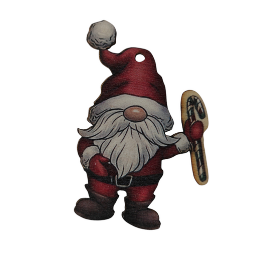 Addobbo albero in legno set 4 pezzi