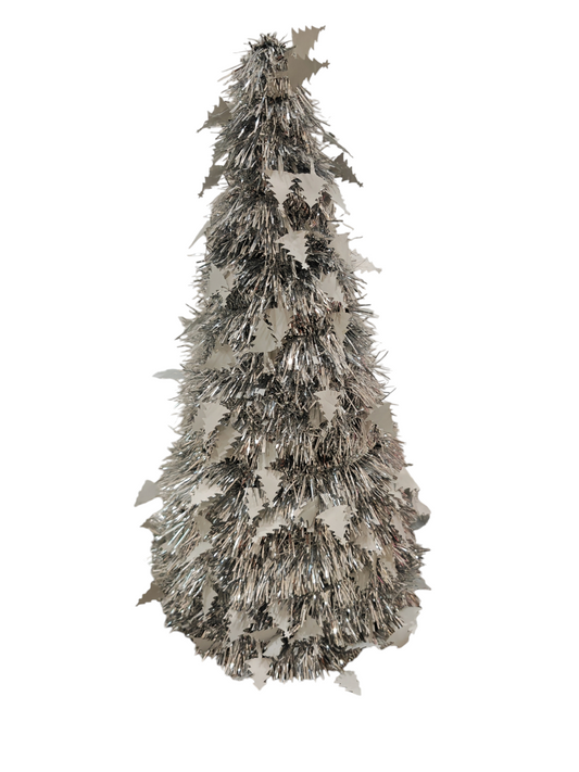 Albero scintillante argento