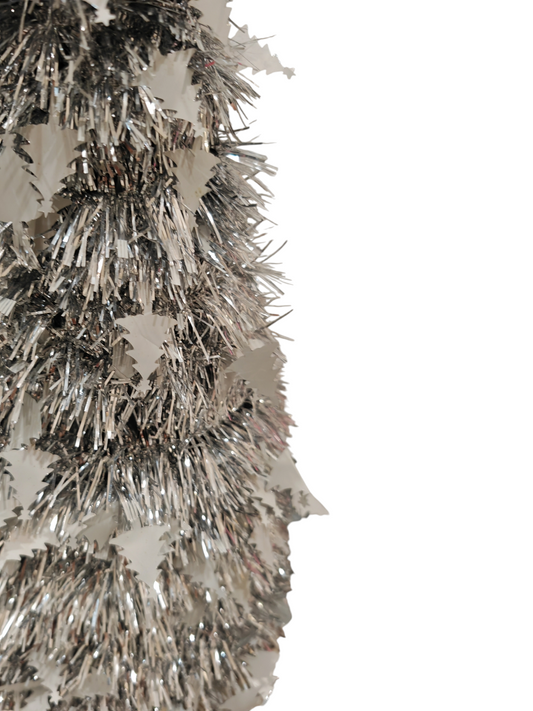 Albero scintillante argento