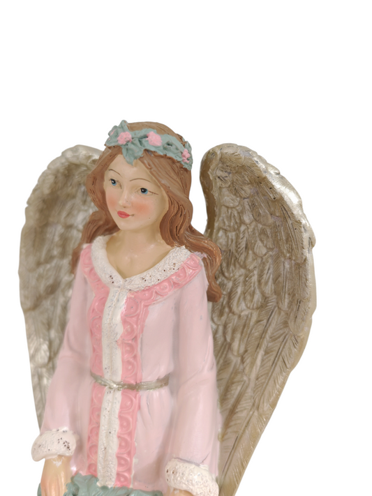 Angelo maxi in resina cuore