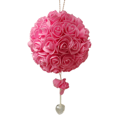 Sfera fiori rosa e perle