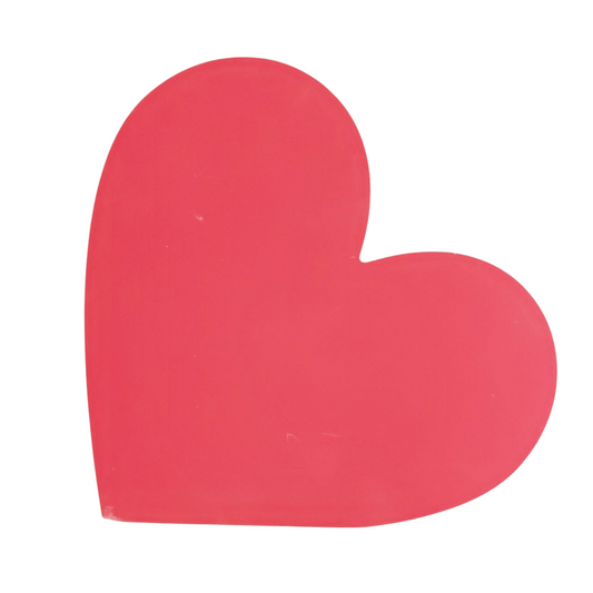 Cuore scrivibile in legno d'appoggio