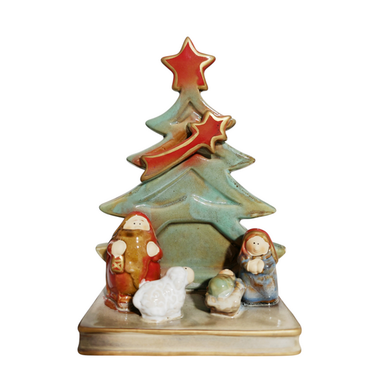 Presepe in porcellana lucida