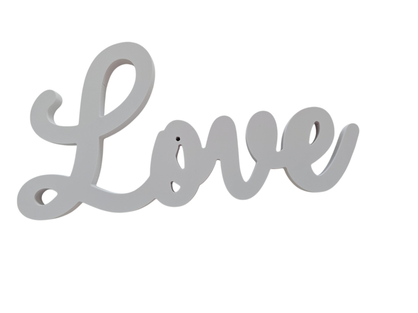 Scritta love d'appoggio white