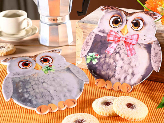 Sottopentola gufo quadrifoglio