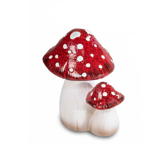 Coppia funghi decorativi maxi