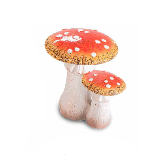 Coppia funghi decorativi maxi