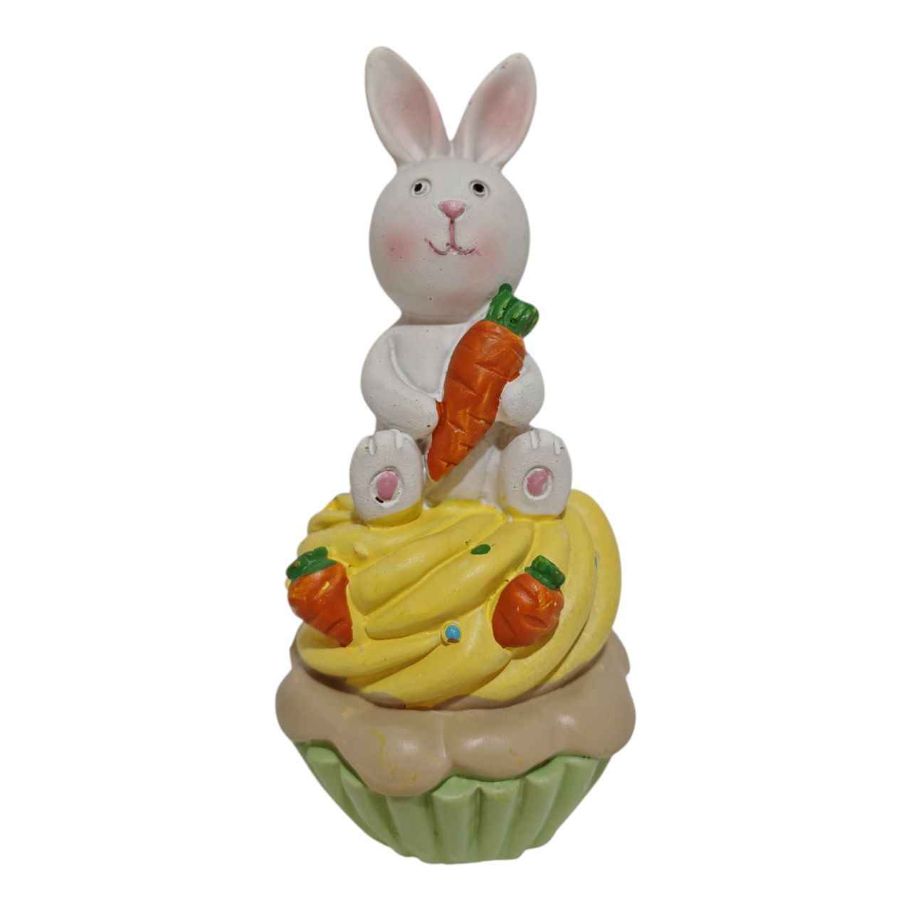 Coniglietto con carota in resina