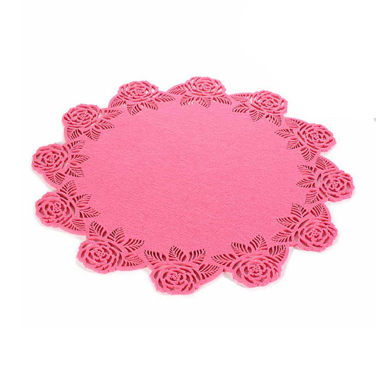 Sottopiatto in panno magenta