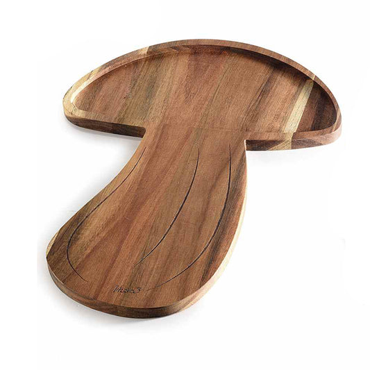 Tagliere/ vassoio fungo in legno