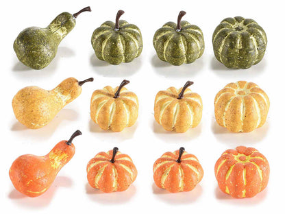 Scatola zucche decorative 24 pezzi