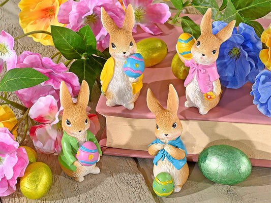 Coniglietto resina giallo