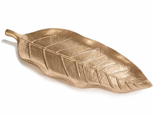Vassoio foglia oro