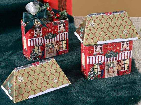 Scatola in metallo casetta