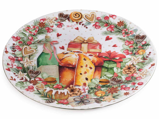 Sottopiatto/ piatto panettone Delizie di Natale