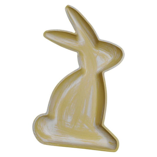 Vassoio legno giallo