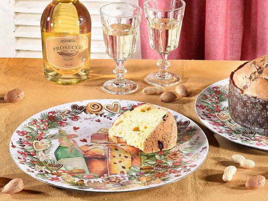Sottopiatto/ piatto panettone Delizie di Natale