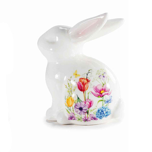 IN ARRIVO Coniglietto in porcellana lucida floral