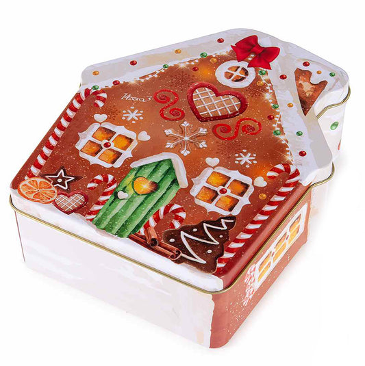Scatola regalo in latta casetta