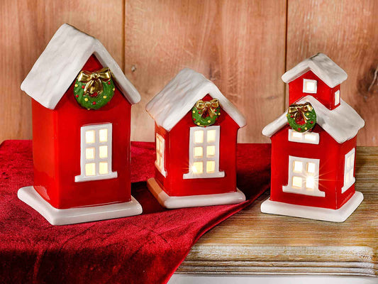 Casetta in porcellana luce led