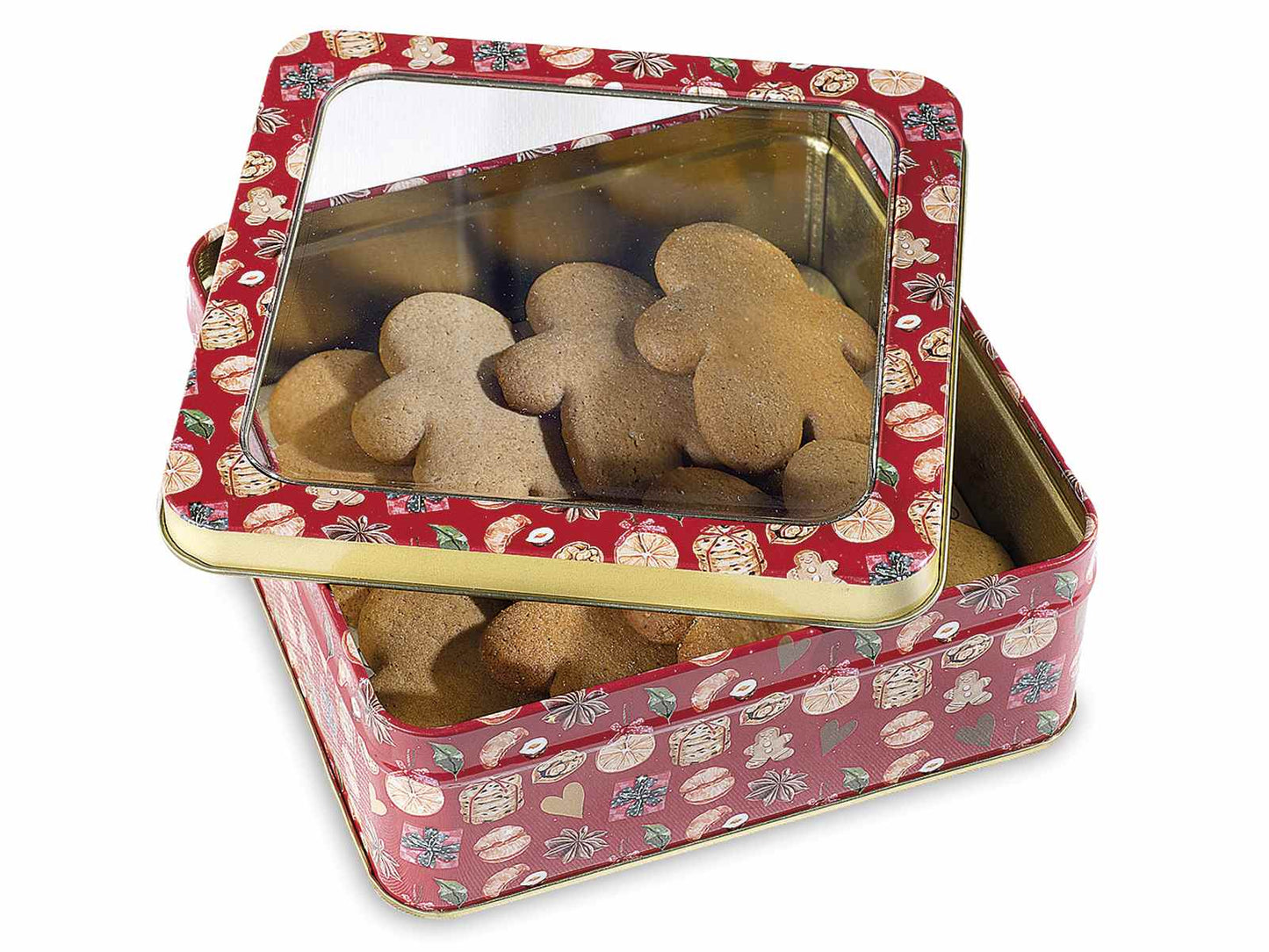 Scatola in latta trasparente decor Christmas